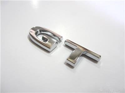OEM General Motors GT 1-10/16" x 1/2" Chrome Emblem Sign Badge Logo Nameplate