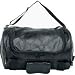 Diamond Plate Buffalo Leather Motorcycle Barrel Bag