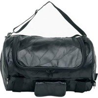 Buy Diamond Plate Buffalo Leather Motorcycle Barrel Bag by Diamond Plate