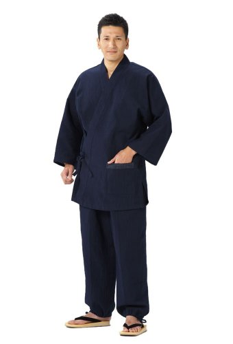 Watanosato Chidimi Weaving Cotton Crepe Samue *Import*japanese Clothes Size Men's