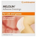 Smith & Nephew Melolin Adhesive Dressings For Cuts and Grazes 5 Dressings (10cm x 8cm)