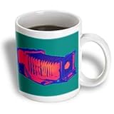 IMAGE OF Vintage red and blue classical view camera with bellows - 11oz Mug