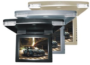 Absolute PFL153IR (Gray) 15' TFT LCD Overhead Flip Down Monitor with Built-In IR Transmitter
