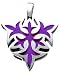 Bico Australia Purple Medieval Sun Shield Pendant