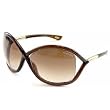 New TOM FORD Whitney TF9 692 Sunglasses 64-14-110 Transparent Dark Lens Brown/ Rose Gold Frame
