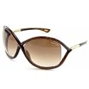 New TOM FORD Whitney TF9 692 Sunglasses 64-14-110 Transparent Dark Lens Brown/ Rose Gold Frame
