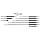 Starrett 124BZ Solid-Rod Vernier Inside Micrometers Set, 2-12" Range, 0.001" Graduation, +/-0.0001" Accuracy, With Case