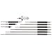 Starrett 124BZ Solid-Rod Vernier Inside Micrometers Set, 2-12" Range, 0.001" Graduation, +/-0.0001" Accuracy, With Case