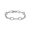 Sterling Silver Horsebit Linked Bracelet