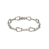 Sterling Silver Horsebit Linked Bracelet