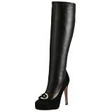 Alessandro DellAcqua Womens AA7816 Knee High Covered Platform Boot