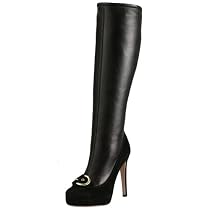 Alessandro Dell'Acqua Women's AA7816 Knee-High Covered Platform Boot