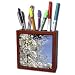 Patricia Sanders Flowers - Beautiful White Flowering Tree Flowers in Spring- Floral Photography - Tile Pen Holders-5 inch tile pen holder