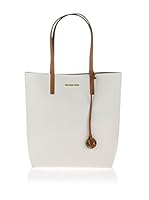Michael Kors Bolso asa al hombro (Blanco / Marrón)