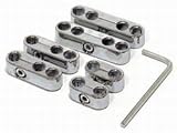  : Professional Spark Plug Wire Separator Chrome Plated ABS Resin 8mm Or 9mm Wires Incl. Two 2-Wire Separators/Two 3-Wire Separators/Two 4-Wire Separators/Allen Wrench