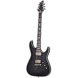 Schecter Guitar Research Hellraiser Extreme C-1 Electric Guitar, Ebony Fingerboard - See-Thru Black Satin