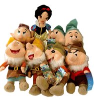 Disney Snowhite and 7 Dwarfs Plush Set - Snow White plush