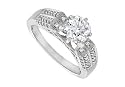 0.20ct tw Diamond Semi-Mount Ring in 14K White Gold (SI-G-H) (Center Stone Not Included)