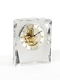Molded desk clock in glass case – YS02