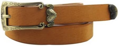 CAFA Women's ed Faux Leather Belt Skinny Waistband mel Medium