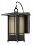 American Fluorescent EUW126MBSCT Eureka Outdoor Sconce, Transitional Mission Style with Tinted Glass Diffusers, 26W