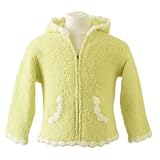 Colorado Clothing Kids Chenille Scalloped Edge Hoody, Large/5-6, Kiss Pink/White