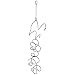 Oenophilia 6-Bottle Climbing Tendril Hanging Wine Rack, Black