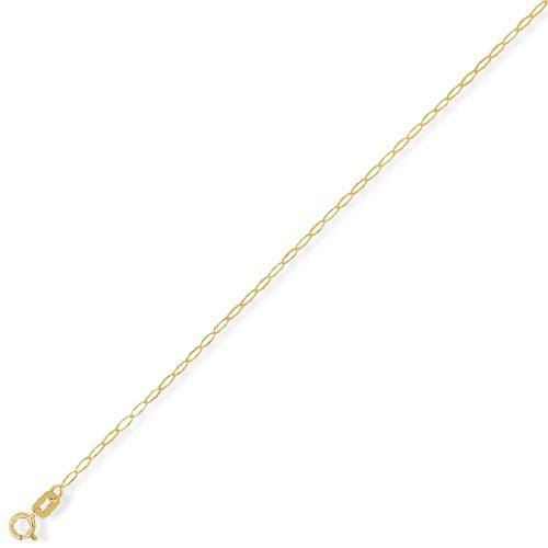 Fine 9Ct Gold Oval Belcher Chain 20 inch/1.5mm