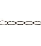 Metal Chains-Fancy Lg Oval Lins 30''-1PK/Ox Gold