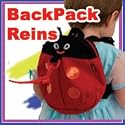 Toddler Runner Back Pack Harness & Reins (Happyface Ladybird design)