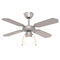 Litecraft - Arizona Silver Ceiling Fan Light