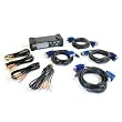 4PORT VGA USB PS2 Trulink KVM Switch with Cable and Audio
