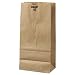 Duro 80985 Kraft Paper Flat-Bottom Grocery Bag, 10-lb Capacity, 6-5/16" Length x 4-3/16" Width x 13-3/8" Height, Brown (Pack of 500)