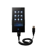 Coiled Power Hot Sync and Charge USB Data Cable w/ Tip Exchange for the Samsung P2 - Gomadic Brand