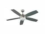 Ventilateur de plafond 5 pales 132 cm Reversible Télécommande