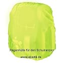 Hama Regenh&uuml;lle f&uuml;r Schulranzen aus Nylon auff&auml;llige gelbe Warnfarbe