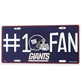 New York Giants #1 Fan License Plate