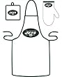 New York Jets Grilling Apron Set - Football Sports Merchandise
