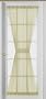 72-Inch Sheer Voile French Door Panel Curtain, Beige