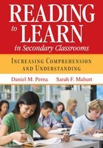 reading to learn in secondary classrooms increasing comprehension and understanding
