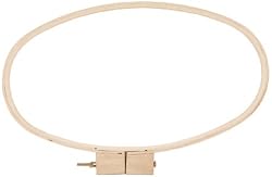 Wood Quilt Hoop 8 Inch X15 Inch Oval-3/4 Inch Depth