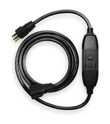 Power First 2XYT2 Cord Set, In-line GFCI, 120V, 15 Amps AC