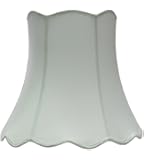Aspen Creative 34001 Scallop Bell Spider Shade, White