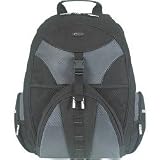 Targus Sport Backpack Case Designed for 15.4 Inch Notebooks TSB007US (Black with Platinum Accents)