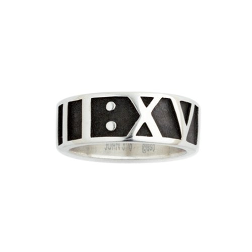 Mens Sterling Silver 3:16 Ring Ring by Bob Siemon, Size 11