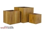 Produkt-Bild: Teak Holz Veneer Fiberglas K&uuml;bel Gr&ouml;&szlig;e II