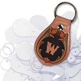 Tandy Leather Factory Key Fob Group Pack of 12 #4149-12