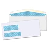Business Source Bsn-36680 36680 Double Window Envelope 9 [8.88 X 3.88] - 24 Lb - 500/box - White