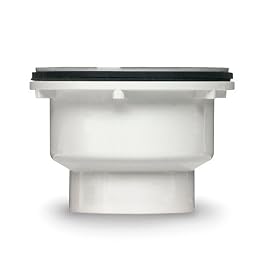 Oatey 42045 2-Part PVC-Solvent Weld Shower Drain with Stainless Steel Strainer, 2-Inch