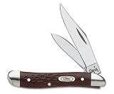 W.R. Case Sons Cutlery Peanut Synthetic Brown Clip Pen Blades 7.30cm Closed